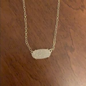 Ever gold iridescent drusy Kendra Scott necklace